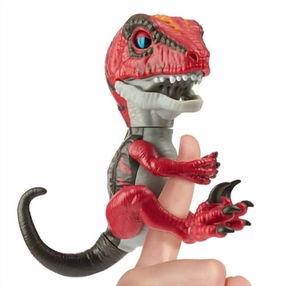 Untamed Roaring Dinos Interactive Raptor, Slash Red, 40+ Sounds and Reactions, Dinosaur Responds to Touch Ages 5+