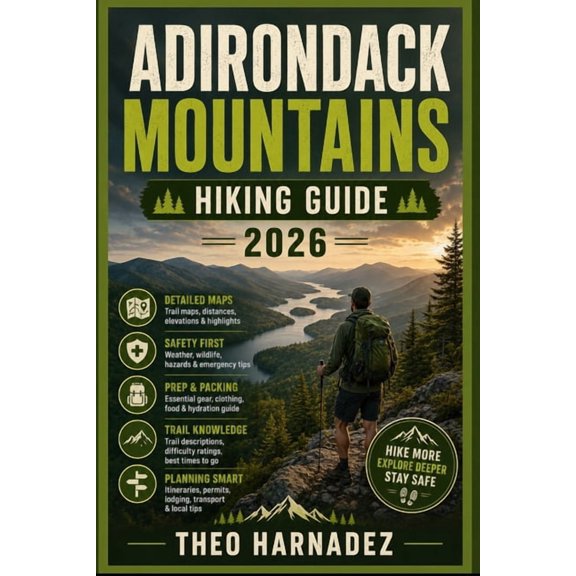 Untamed Routes Adirondack Mountains Hiking Guide, Book 54, (Paperback)