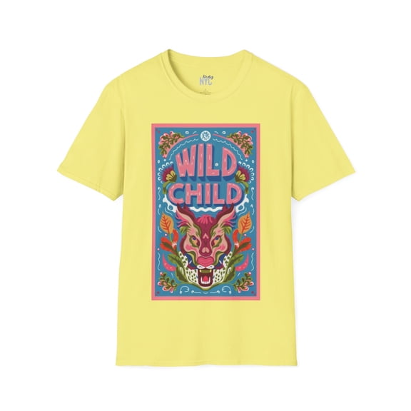 Untamed Spirit Graphic Tee: Wild Child Edition - Unisex Soft style T-Shirt