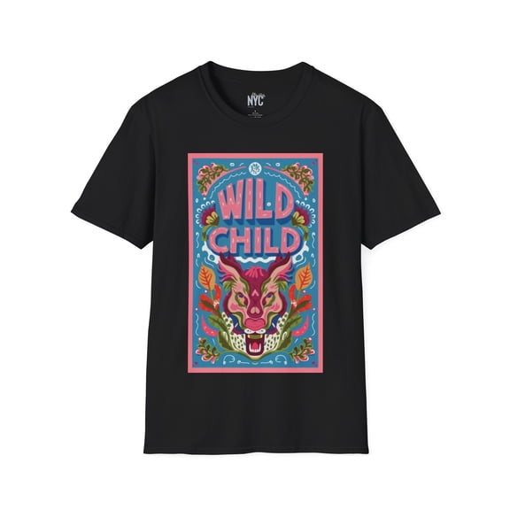 Untamed Spirit Graphic Tee: Wild Child Edition - Unisex Soft style T-Shirt