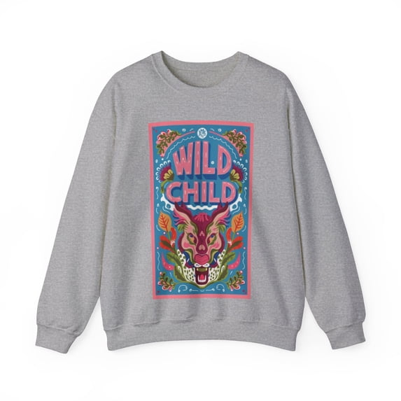 Untamed Spirit Graphic: Wild Child Edition Crewneck Sweatshirt