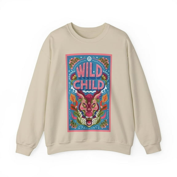 Untamed Spirit Graphic: Wild Child Edition Crewneck Sweatshirt