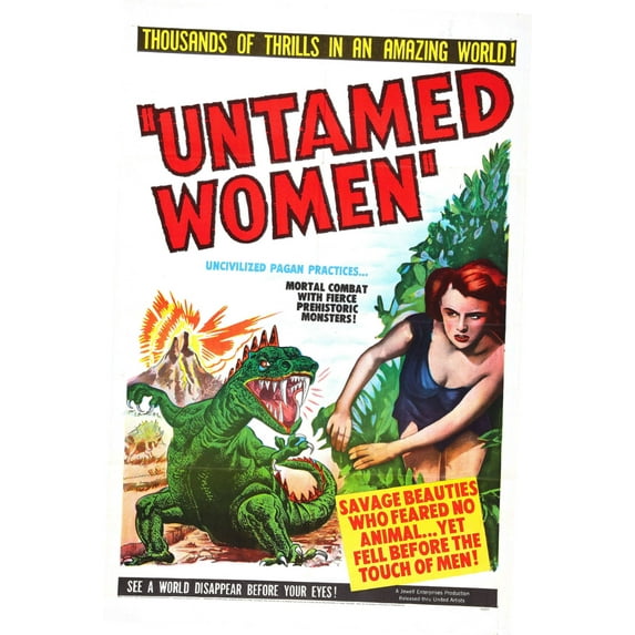 Untamed Women Movie poster Metal Sign 8inx 12in Print on Metal 8x12 Square Adults AB Posters