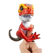 Untamed t-rex by fingerlings ripsaw red - interactive collectible dinosaur - by wowwee