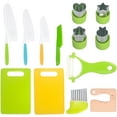 thumbnail image 1 of Untica 13 Pieces Kitchen Tools, Kids Kitchen Tools for Cooking and Safe Cutting Veggies Fruits, Real Kids Cooking Sets Kids Cooking Tools, 1 of 6