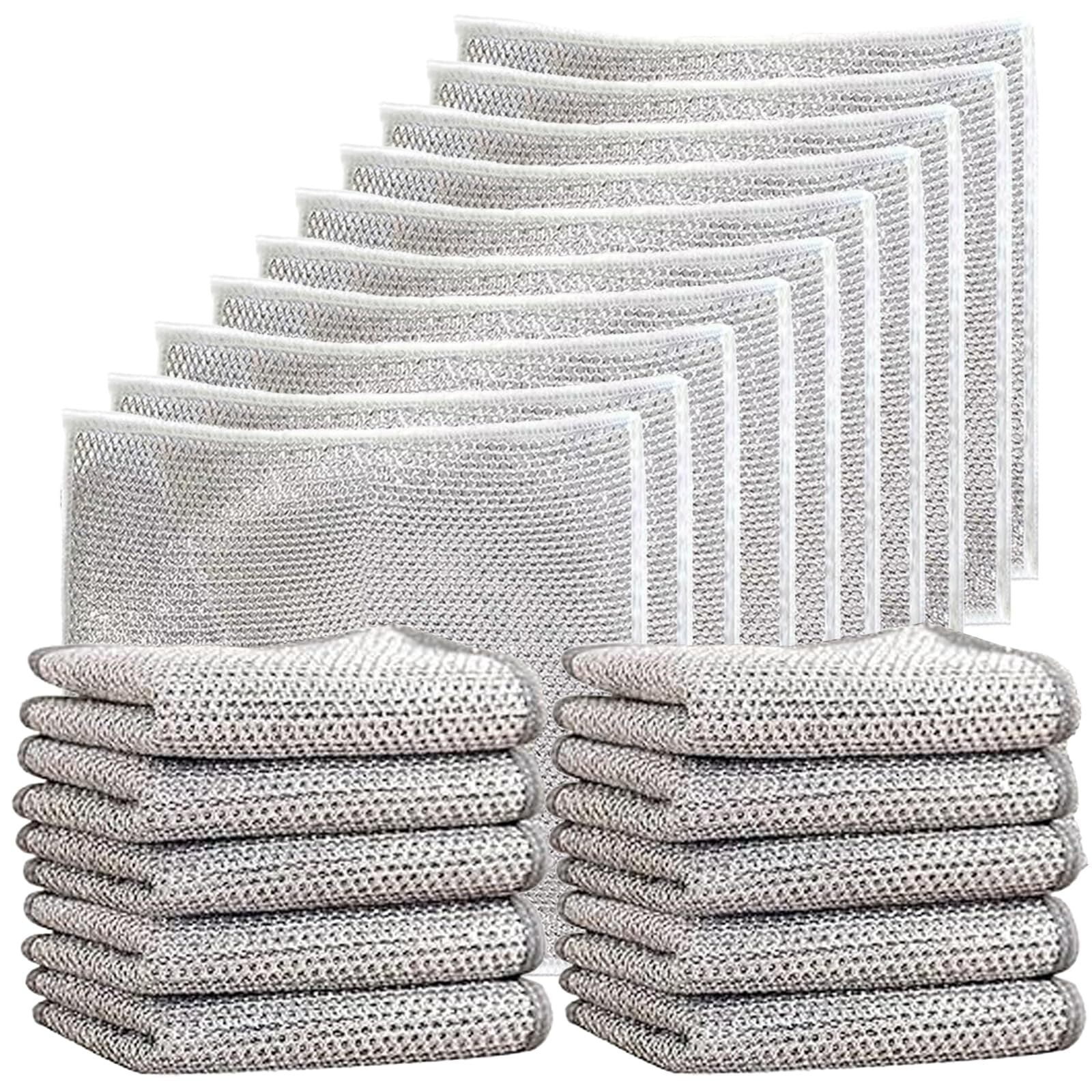 Towels Towel Hand Dish Rag Cloth Kitchen Christmas Hanging Cleaning Bowl  Xmas Swedish Dishcloths Wet It Scratch Washing Non