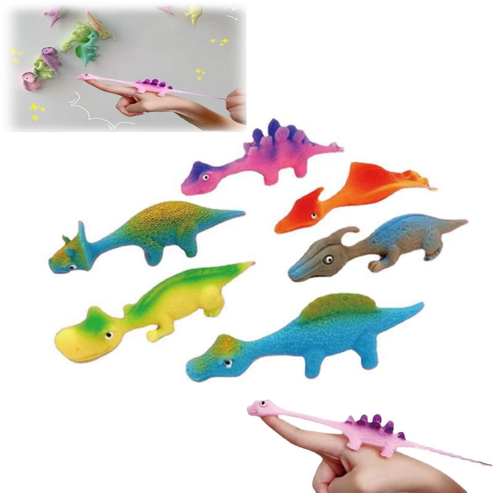 Untica Slingshot Dinosaur Finger Toys, Finger Dinosaurs Sling Shot, Slingshot  Dinosaur Finger Action Figures, Rubber Stretchy Flying Dinosaur Toys Finger,  Random Color (10 pcs) 