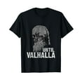 thumbnail image 1 of Until Valhalla Viking US Flag Vintage Shirt-Til Valhalla T-Shirt Black Tee, 1 of 5