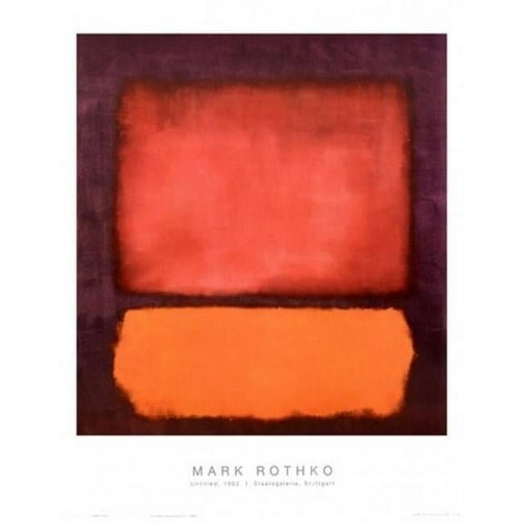 Untitled 1962 Poster Print by Mark Rothko - 16 x 20 in.