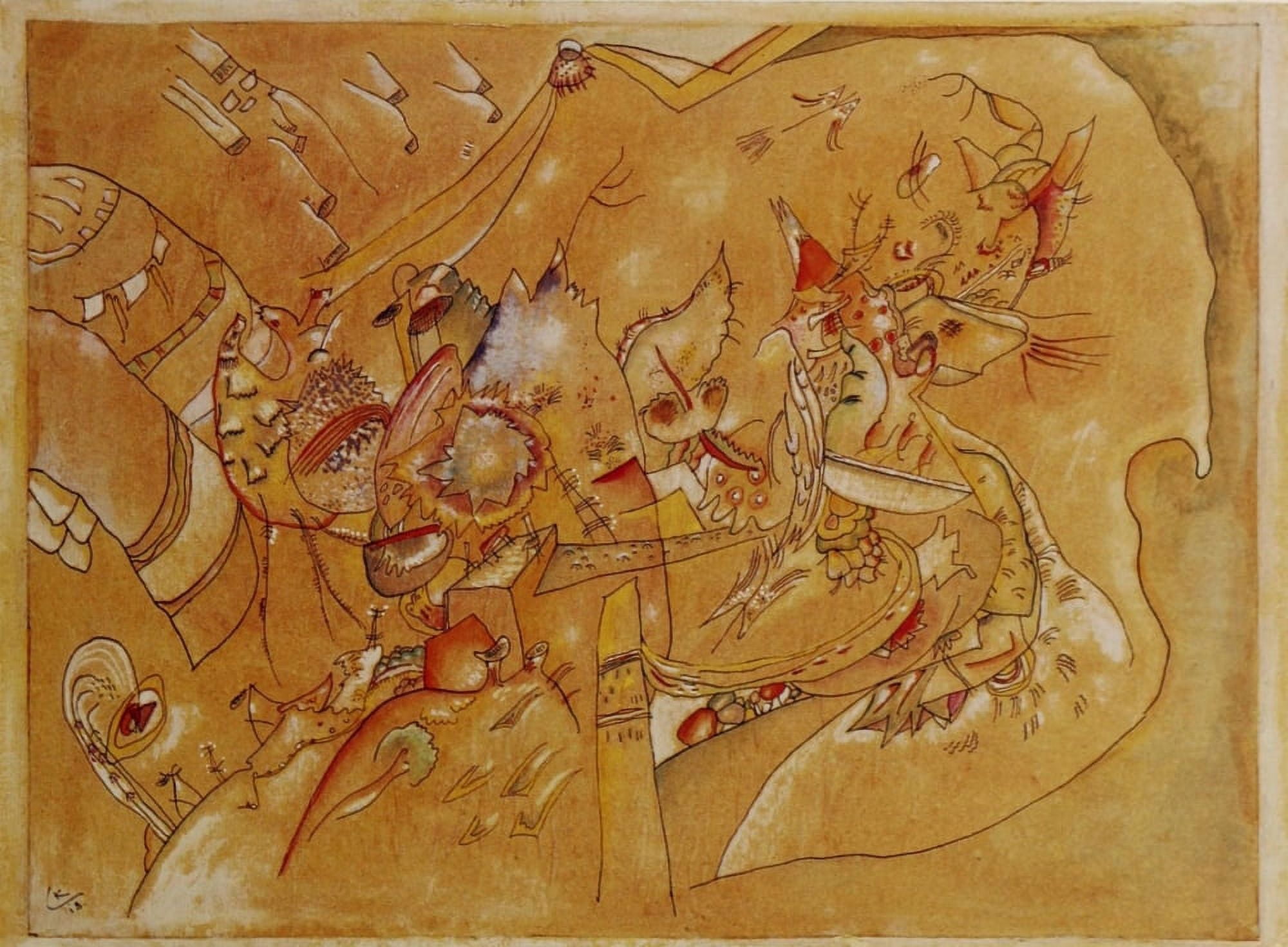 Untitled 2 1918 Canvas Art - Wassily Kandinsky (24 x 36)