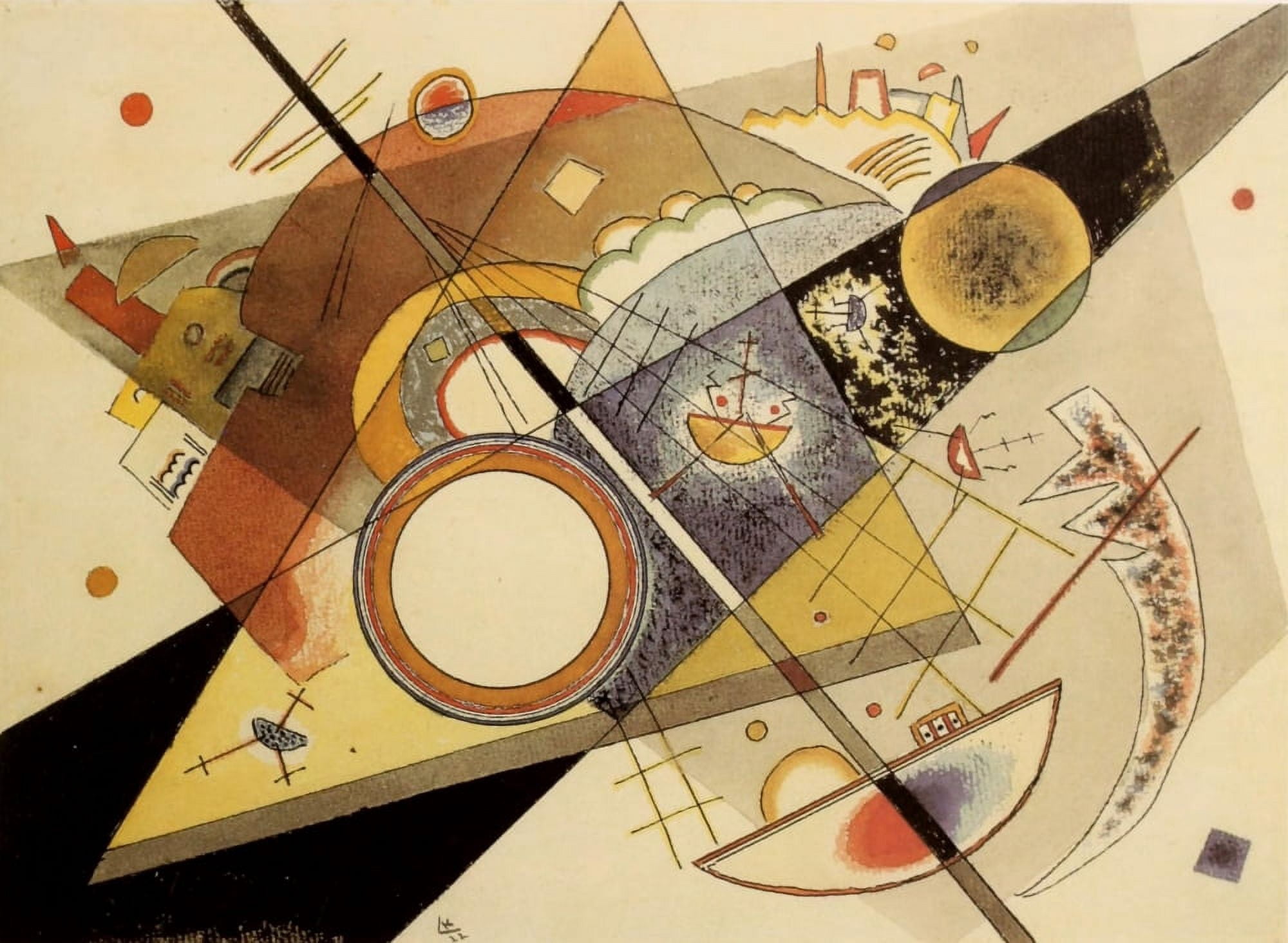 Untitled 2 1922 Canvas Art - Wassily Kandinsky (24 x 36)