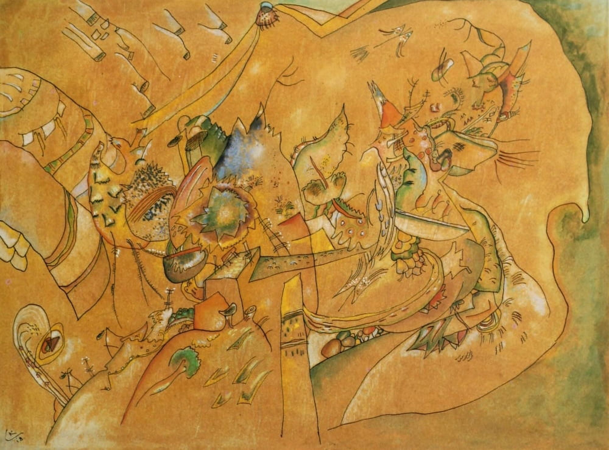 Untitled 21 1918 Canvas Art - Wassily Kandinsky (18 x 24)
