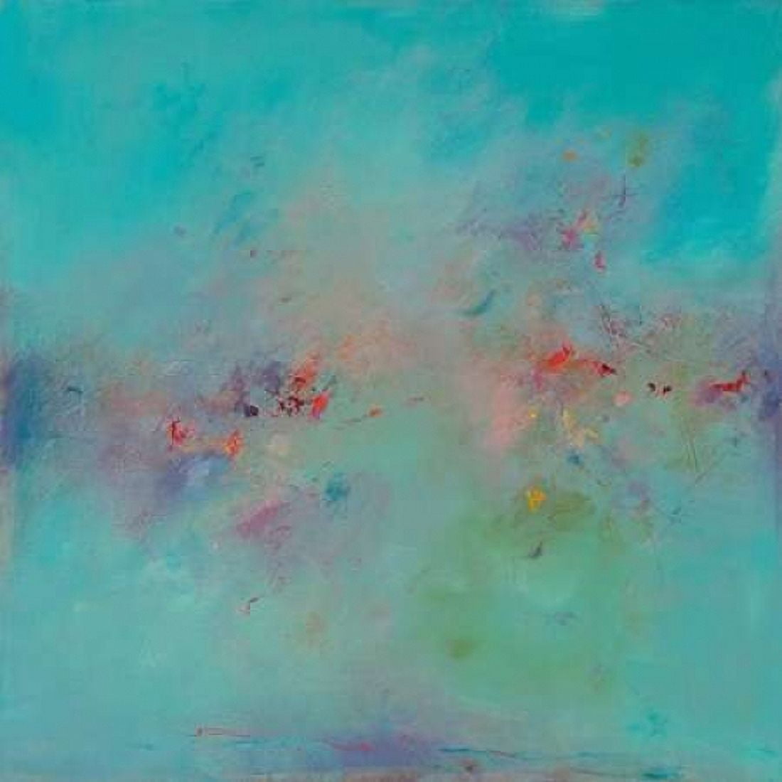 Untitled Abstract No 3 Canvas Art - Ed Handelman (24 x 24)