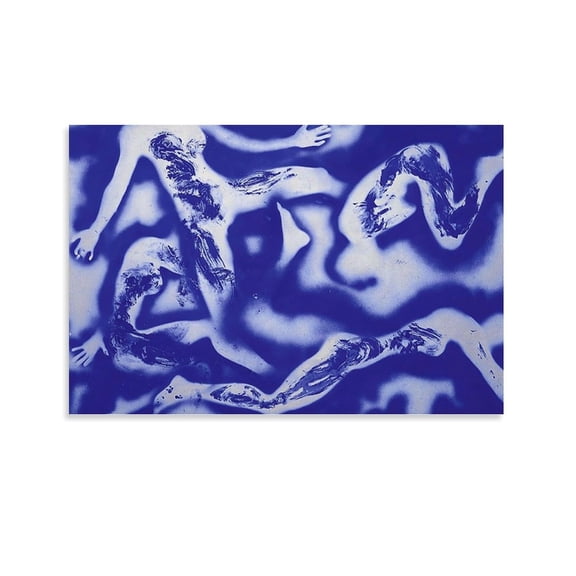 Untitled Anthropometry Yves Klein Painter Poster-denoise-denoise Posters Art Print Wall Photo Paint Poster Hanging Picture Family Bedroom Decor Gift 16x24inch(40x60cm)