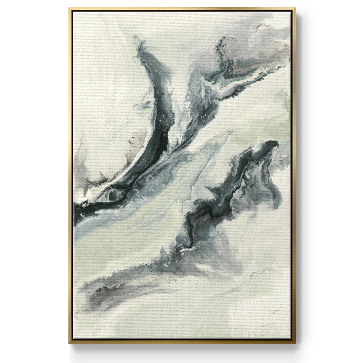 Untitled Framed Premium Gallery Wrapped Canvas - Ready to Hang - 17 x 25 - Gold Floating Frame