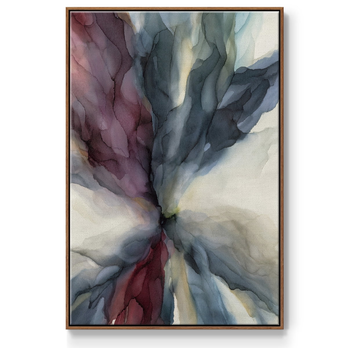 Untitled Framed Premium Gallery Wrapped Canvas - Ready to Hang - 17 x 25 - Walnut Floating Frame