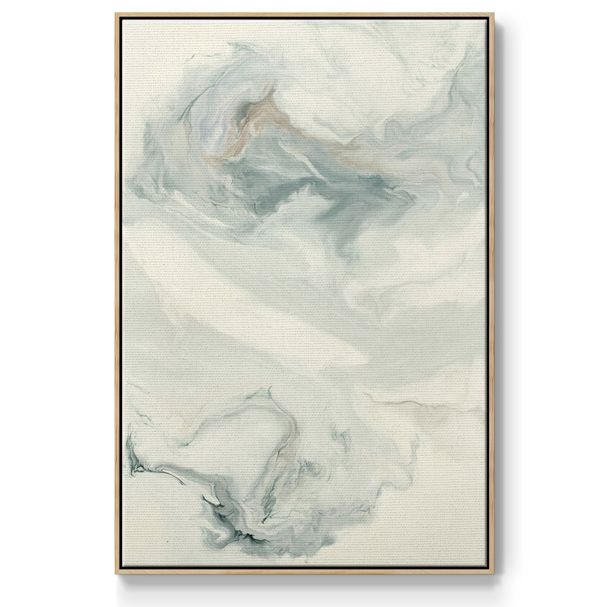 Untitled Framed Premium Gallery Wrapped Canvas - Ready to Hang - 25 x 37 - Natural Wood Floating Frame