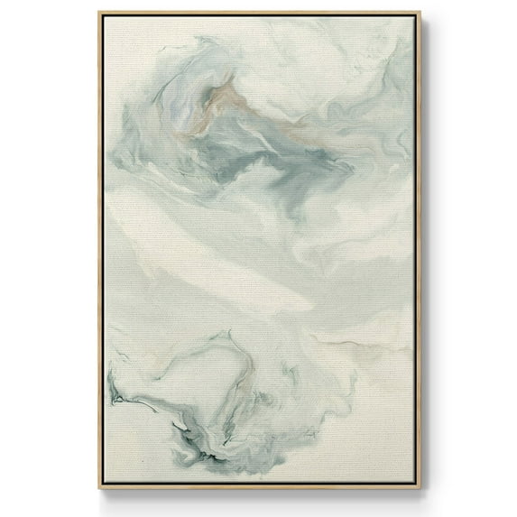 Untitled Framed Premium Gallery Wrapped Canvas - Ready to Hang - 27 x 41 - Natural Wood Floating Frame