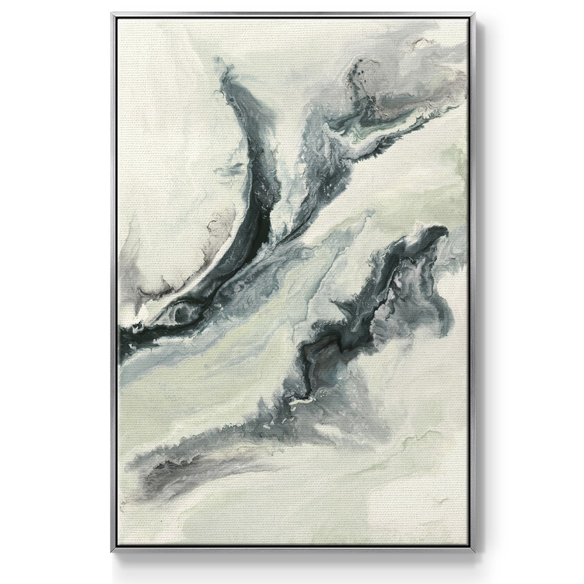 Untitled Framed Premium Gallery Wrapped Canvas - Ready to Hang - 27 x 41 - Silver Floating Frame
