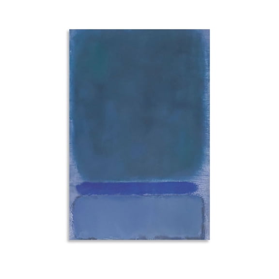 Untitled (Green on Blue) by Marks Rothko Painting Poster Artworks Canvas Poster Room Aesthetic Wall Art Prints Home Modern Decor Gifts 24x36inch(60x90cm)