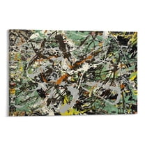 Untitled (Green Silver) by Jackson Pollock Painting Poster Print Photo Art Painting Canvas Poster Home Decorative Bedroom Modern Decor Posters Gifts 16x24inch(40x60cm)
