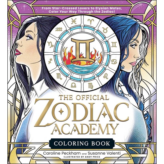 Zodiac Academy Activity Books The Official Zodiac Academy Coloring Book: From Star-Crossed Lovers to Elysian Mates, Color Your Way Through the Zodiac!, (Paperback)