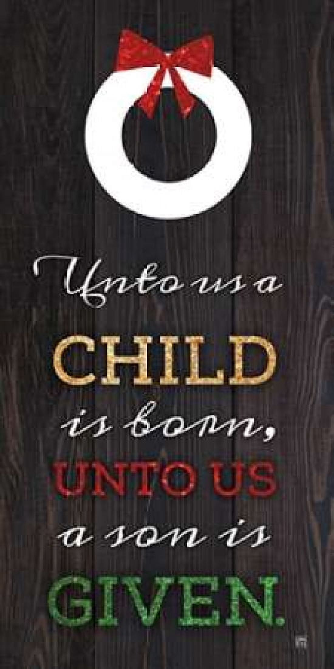 Unto Us Canvas Art - Aubree Perrenoud (10 x 20)