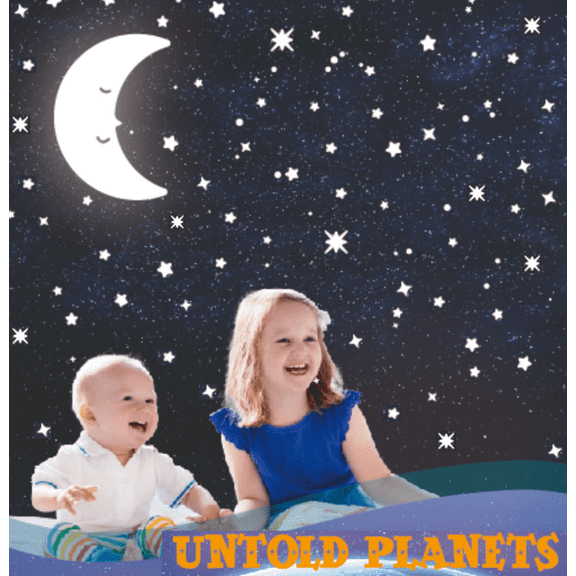 Untold Planets Glow in The Dark Stars Wall Stickers