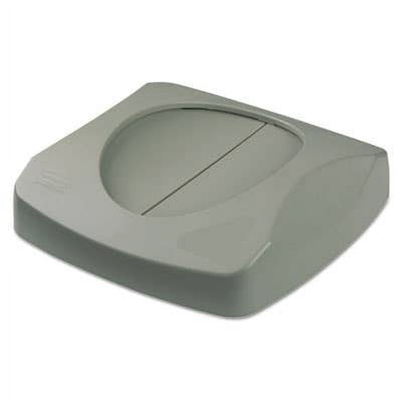 Untouchable Square Swing Top Lid, 16w x 16d x 4h, Gray Untouchable Square Swing Top Lid, 16w x 16d x 4h, Gray