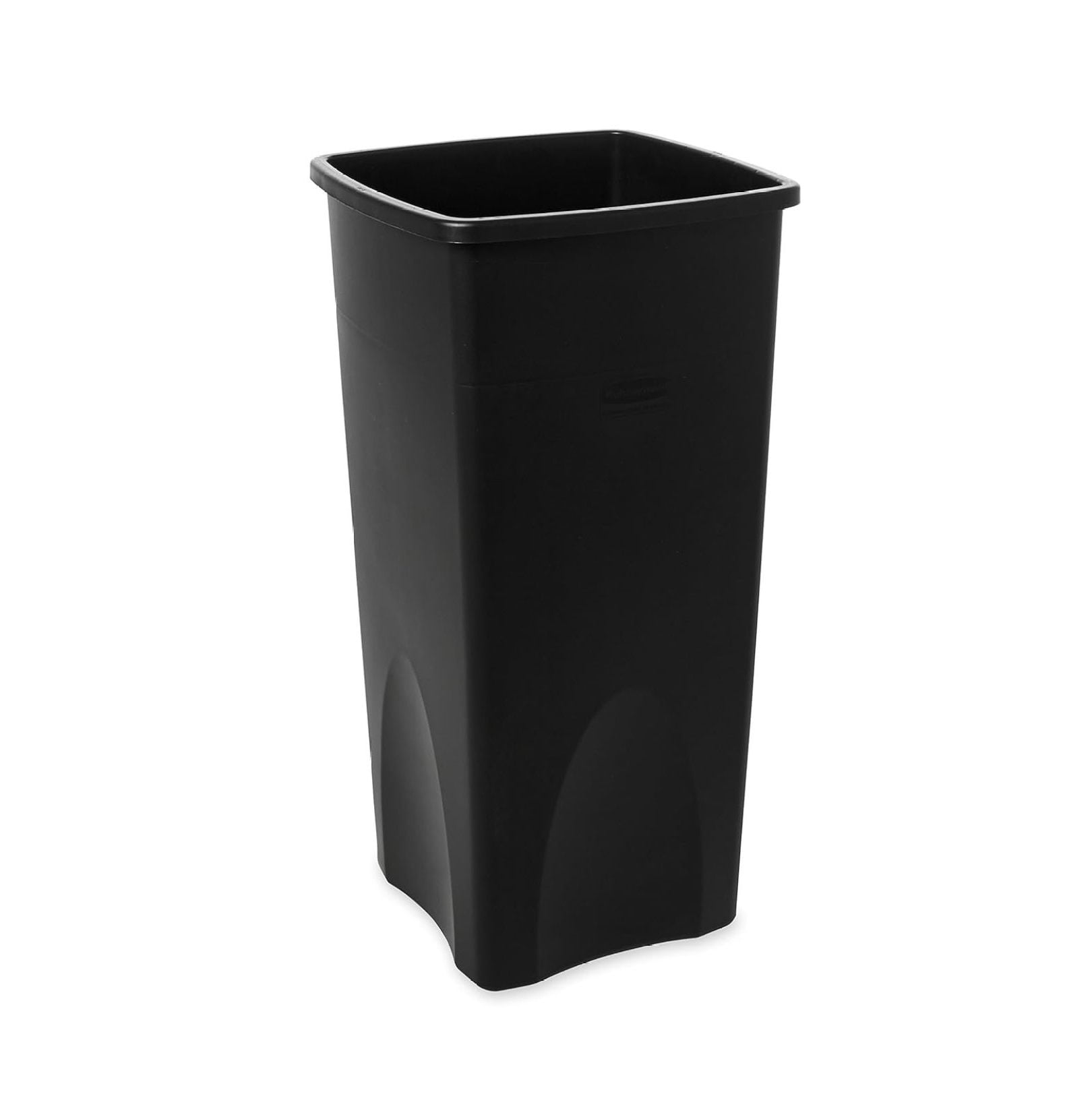 Untouchable Square Trash/Garbage Can, 23Gallon, Black, Wastebasket for