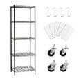 Untyo 5Tier Wire Shelving Unit, Narrow Kitchen Metal Shelving for