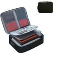 thumbnail image 1 of Untyo Accordion File Organizer Waterproof 3-Layer File Organizer Document Bag with Lock File Storage Case Portable Travel Safe Bag for Business, 1 of 5