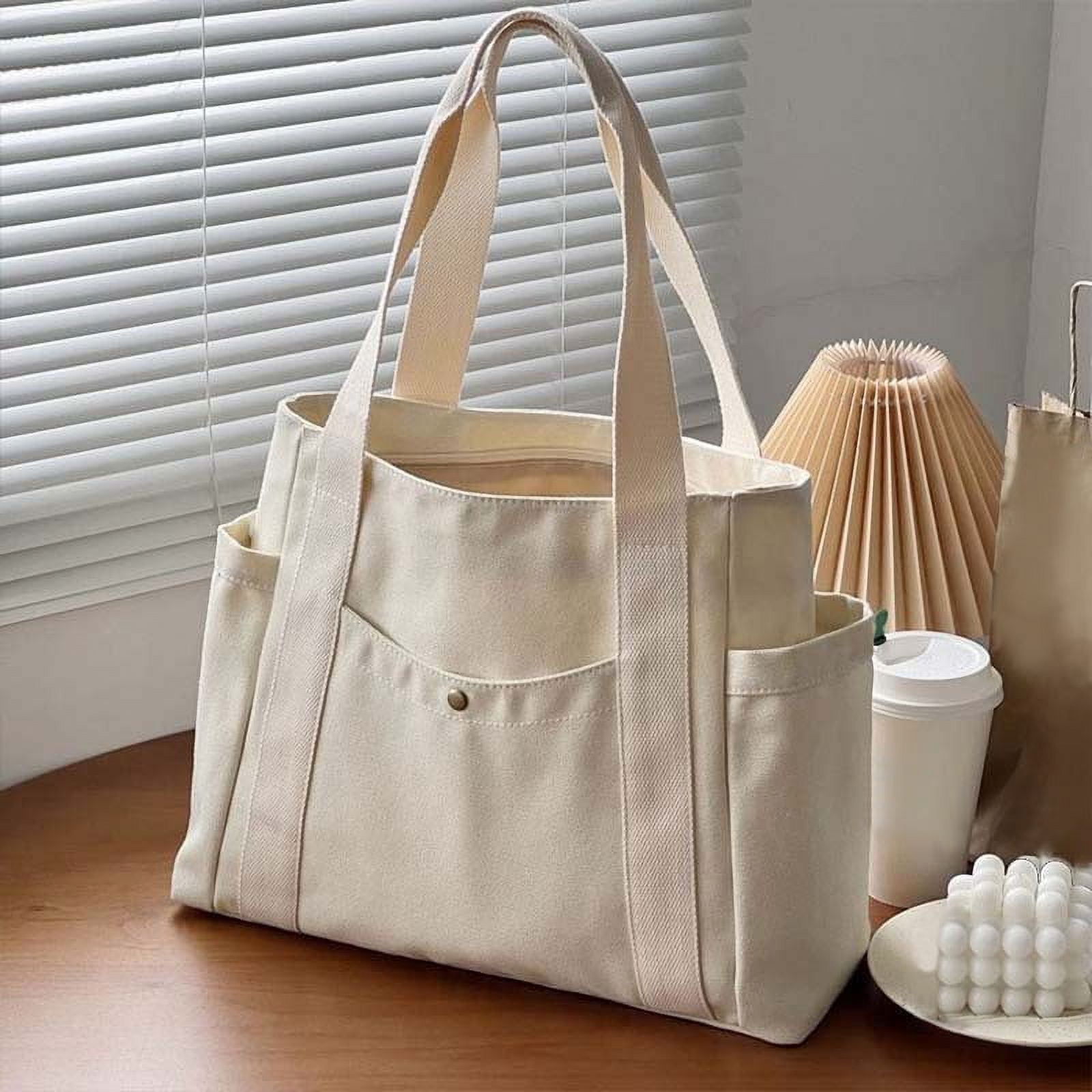 Large tote with pockets deals