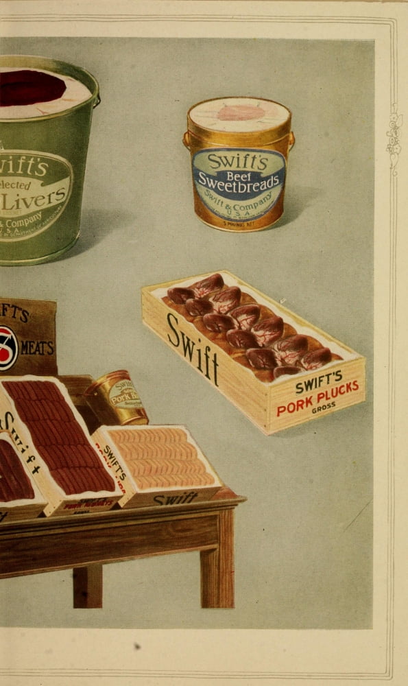 Unusual Meats 1919 Swifts 2 Canvas Art - (24 x 36)