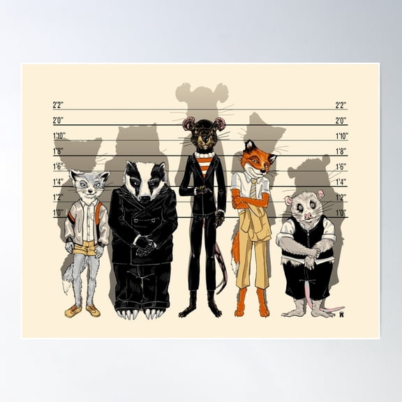 Unusual Suspects Poster Wall Art, Modern Wall Decor For Living Room Bedroom, 12x18 UNFRAMED