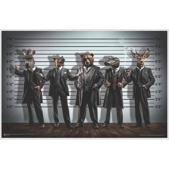Unusual Suspects by Daveed Benito Mini Poster 11.5" x 17.5" - Laminated