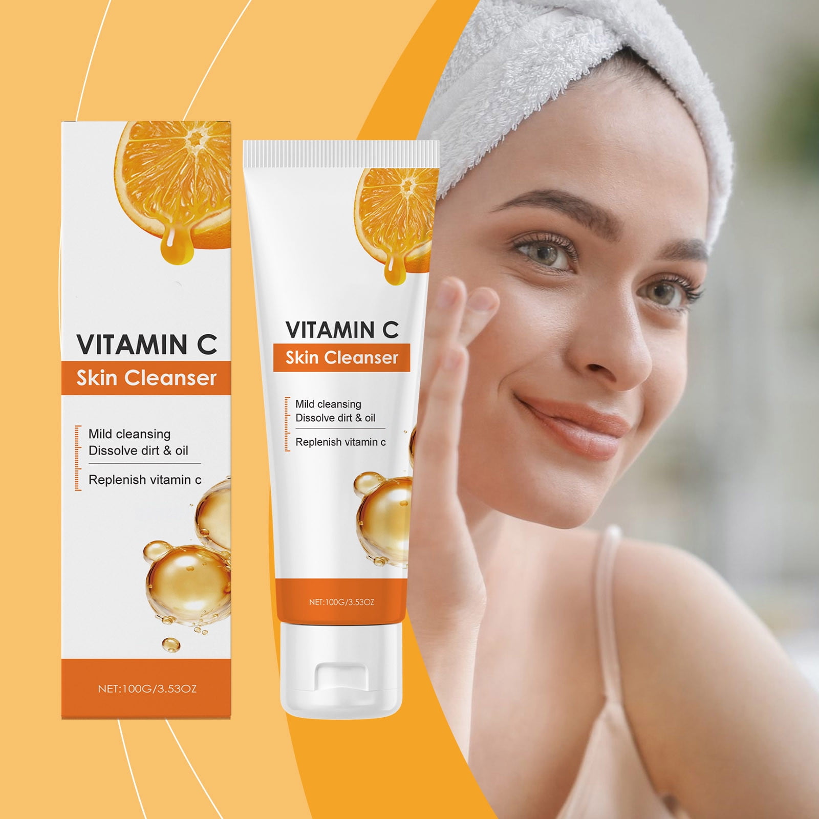 Unveil Skin With Vitamin C Infused Aging Cleanser A 100g Formula For