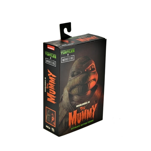Universal Monsters Teenage Mutant Ninja Turtles 7" Michelangelo as The Mummy Action Figure, by NECA