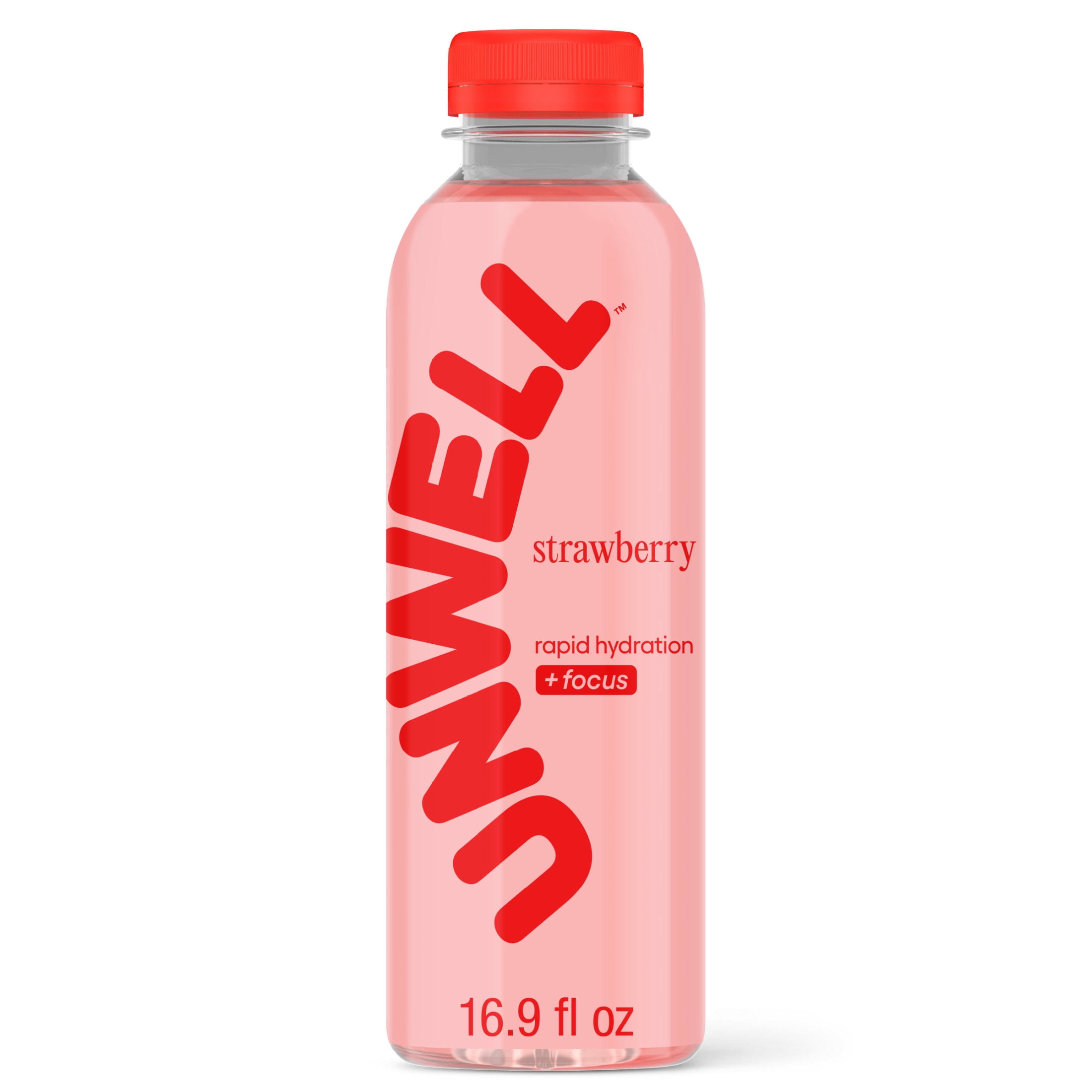 Unwell Hydration Electrolyte Drink for Rapid Hydration + Focus – Strawberry 16.9 fl oz