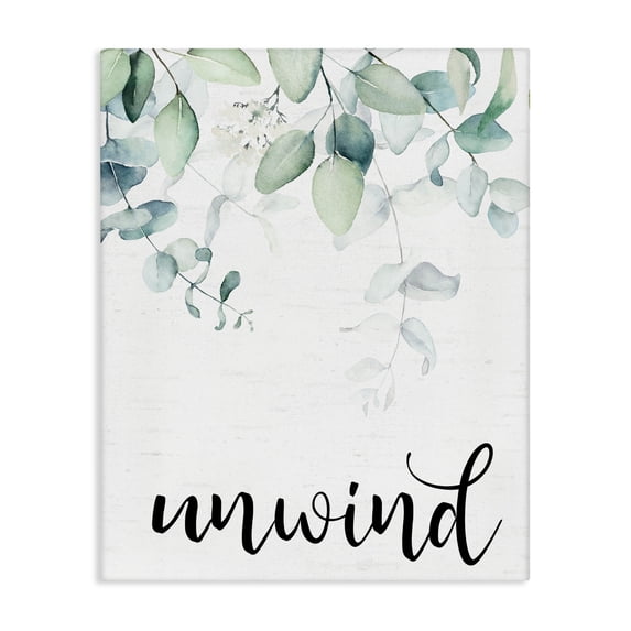 Stupell Industries French Country Unwind Leafy Herbs Canvas Art, 16 x 20, by Lettered and Lined