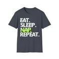 thumbnail image 1 of Unwind in Style: 'Eat. Sleep. Nap. Repeat.' T-Shirt, 1 of 4