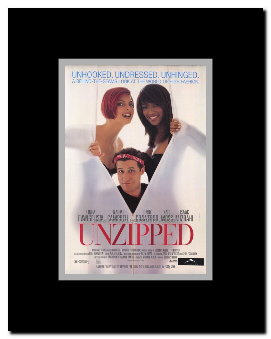 Unzipped Framed Movie Poster