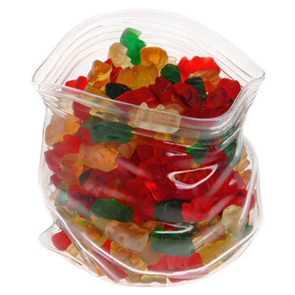 Unzipped Glass Bag Candy Bowl