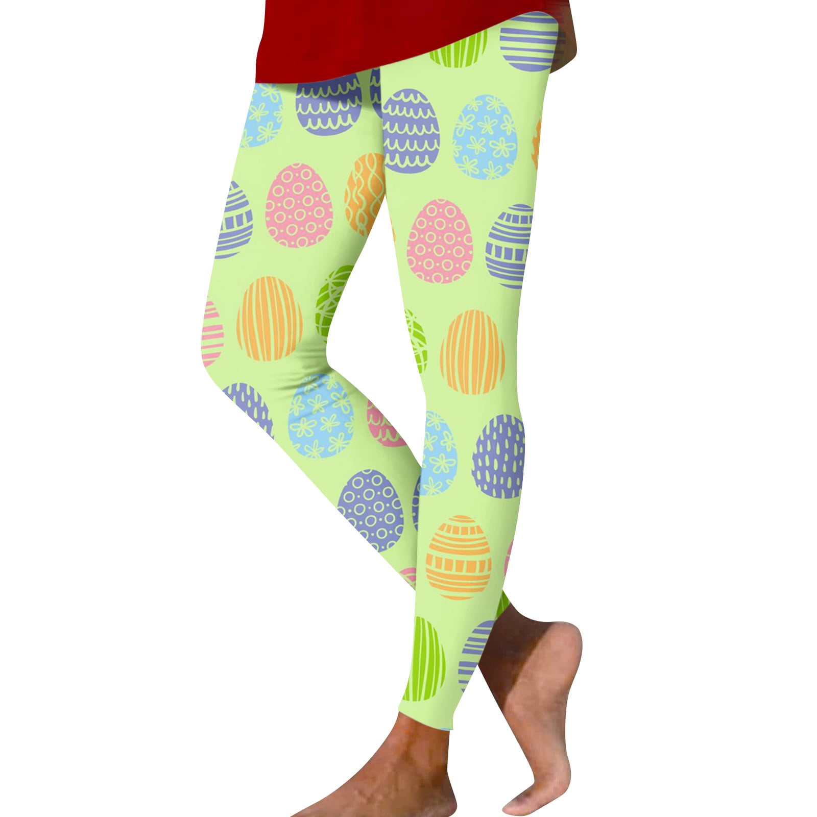 UoCefik Easter Leggings for Women Workout Easter Day Bunny Rabbit Eggs