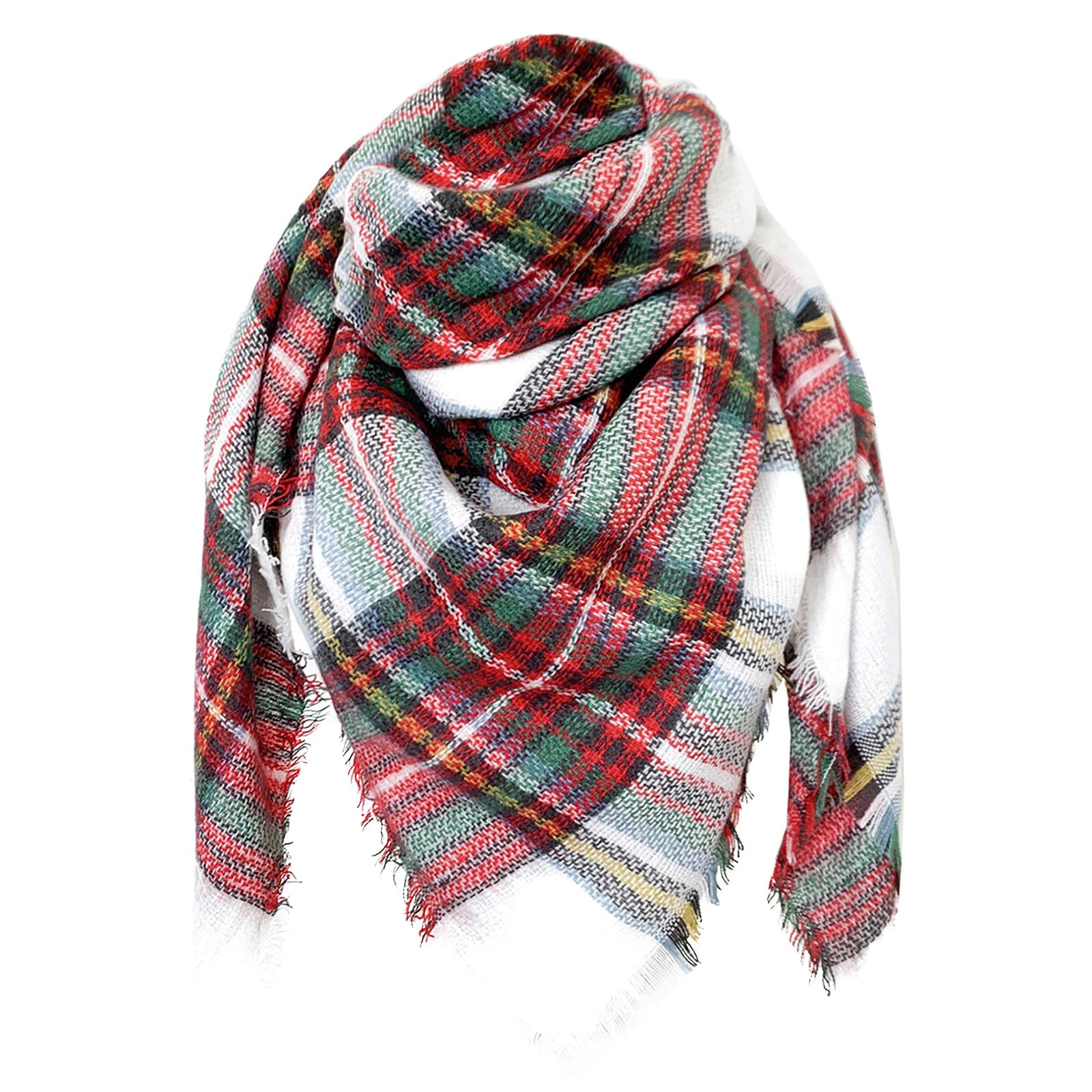 UoCefik Fashion Scarf for Women Plaid Blanket Oversized Warm Scarfs