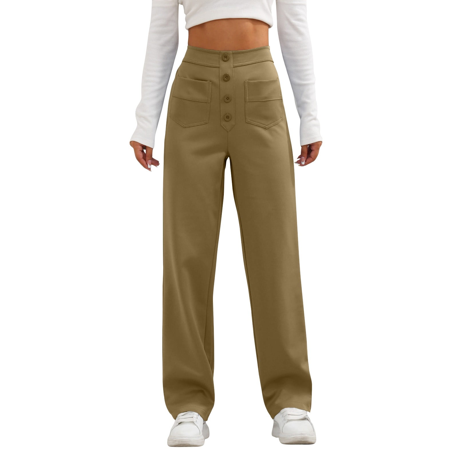 H&M plaid work trousers ☕️ Measurements: 28” waist,... - Depop