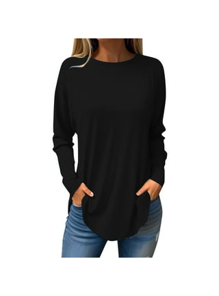 Kaniem Plus Size Tunic Tops for Women Tunic Tops for Leggings for Women  Twist Front Long Sleeve Crew Neck Shirts C01, Black, XX-Large : :  Clothing, Shoes & Accessories