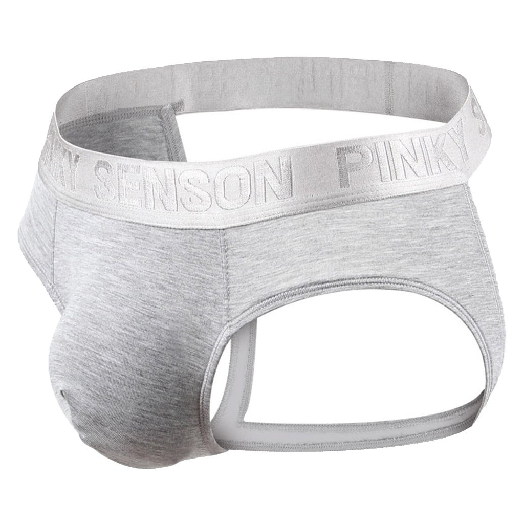 UoCefik Mens Thong Underwear Medium Stretch Low Rise Sexy Jockstrap