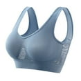 thumbnail image 1 of UoCefik Sports Bras for Women High Support Plus Size Comfortable Push Up Bra Mesh Workout Yoga Running Sports Bras(Light Blue,XXXXL), 1 of 3