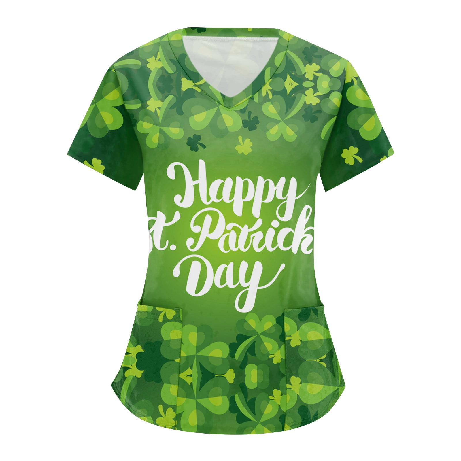 st patricks day scrubs tops